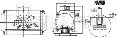AT系列氣動執(zhí)行器結構圖