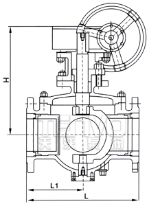 半球三通球閥結(jié)構(gòu)圖
