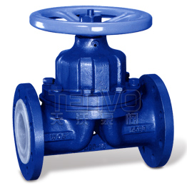 手動襯氟隔膜閥實(shí)物圖