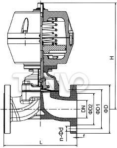 G6B41F46氣動襯氟隔膜閥結(jié)構(gòu)圖