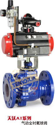 AT系列氣動襯氟球閥