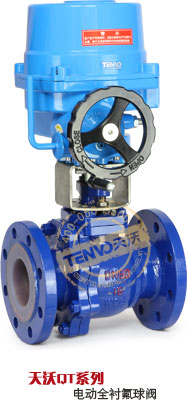 QT系列電動襯氟球閥