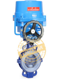 對夾式電動襯氟蝶閥