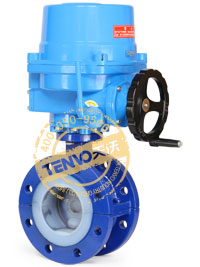 法蘭式電動襯氟蝶閥