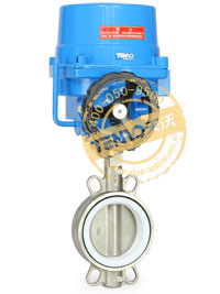 半襯里型電動四氟蝶閥