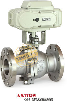 天沃TT系列不銹鋼電動(dòng)法蘭球閥實(shí)物圖