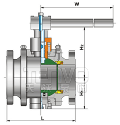 手柄式鍛鋼美標(biāo)固定球閥結(jié)構(gòu)圖