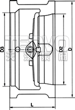 H76H型雙瓣旋啟式對夾式止回閥結(jié)構(gòu)圖