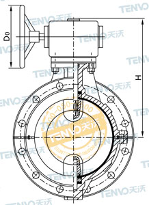 D371F46對(duì)夾式全襯氟蝶閥結(jié)構(gòu)圖