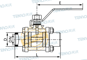 快卸法蘭連接高真空球閥結(jié)構(gòu)圖