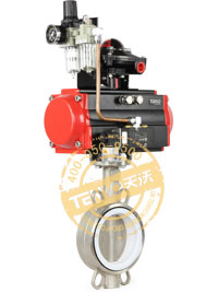 半襯里型氣動(dòng)四氟蝶閥