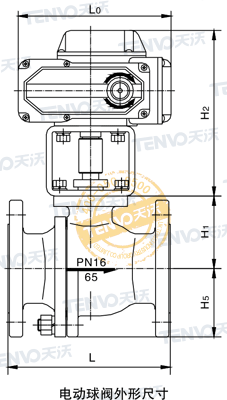 ZDRO電動O型切斷球閥結(jié)構(gòu)圖