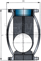 HQ44X無磨損球形止回閥結構圖