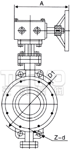 對(duì)夾式日標(biāo)蝶閥結(jié)構(gòu)圖