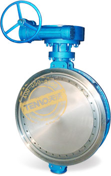 對(duì)夾式三偏心多層次金屬硬密封蝶閥