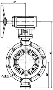 陶瓷蝶閥結(jié)構(gòu)圖
