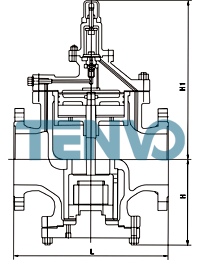 YGa43大流量蒸汽減壓閥結(jié)構(gòu)圖