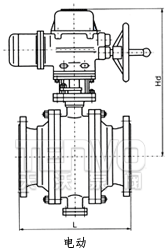 電動金屬硬密封固定球閥結構圖