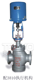 配3810電子式電動雙座調(diào)節(jié)閥實物圖