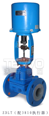 ZDLT型電子式電動隔膜調(diào)節(jié)閥實物圖