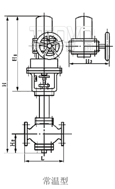 常溫型ZSPQ氣動活塞切斷閥外形尺寸圖