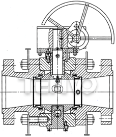 縮徑球閥結(jié)構(gòu)圖